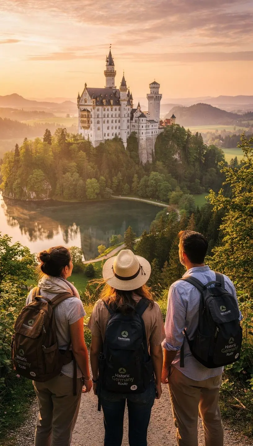 Aussichtspunkt mit Blick auf eine deutsche Landschaft, ideal für Fotografie und Naturbeobachtung während der Themenreise.